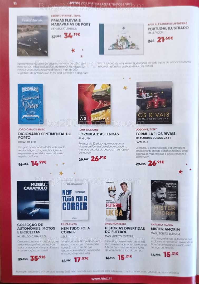 Antevisão Folheto FNAC Natal Livros e Entretenimento Promoções até 31 dezembro