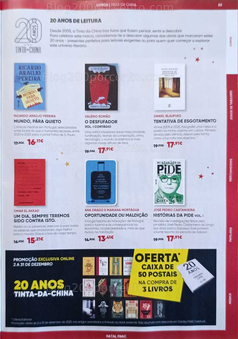 Antevisão Folheto FNAC Natal Livros e Entretenimento Promoções até 31 dezembro
