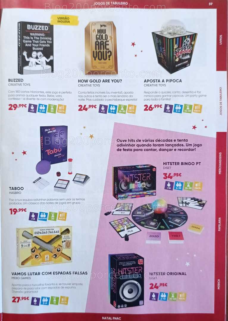 Antevisão Folheto FNAC Natal Livros e Entretenimento Promoções até 31 dezembro