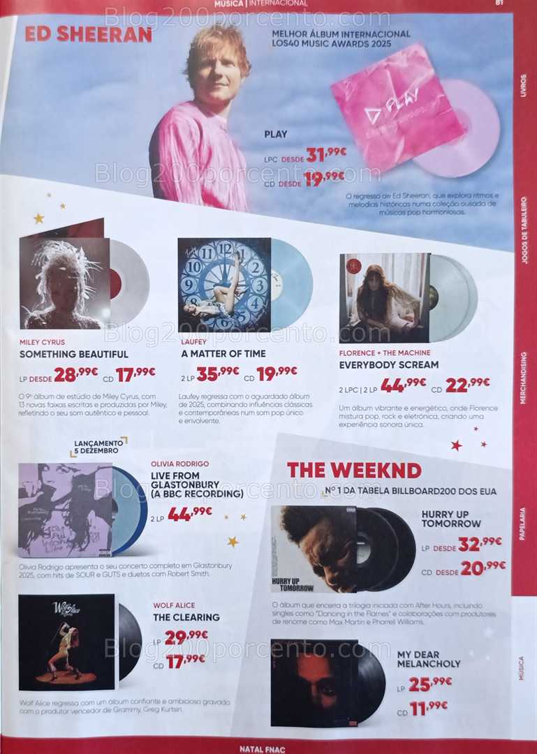 Antevisão Folheto FNAC Natal Livros e Entretenimento Promoções até 31 dezembro