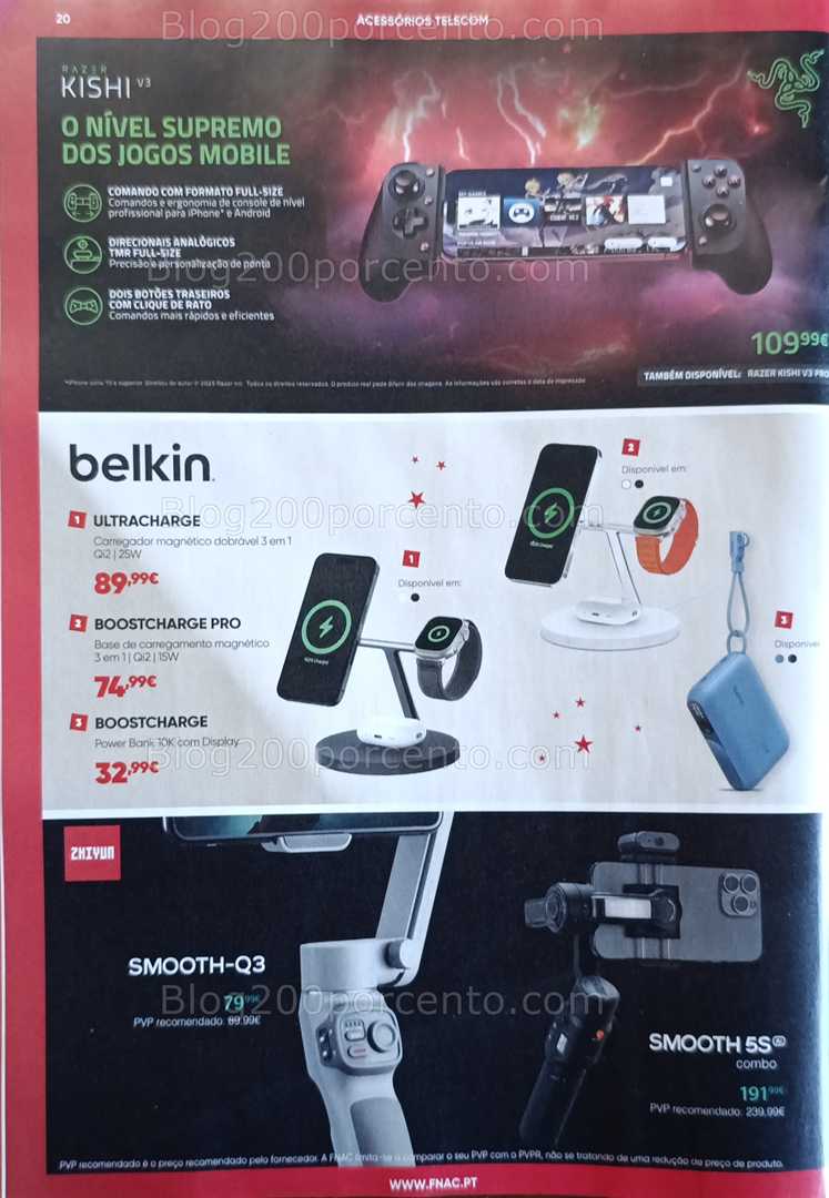 Antevisão Folheto FNAC Natal Tecnologia e Gaming Promoções até 31 dezembro