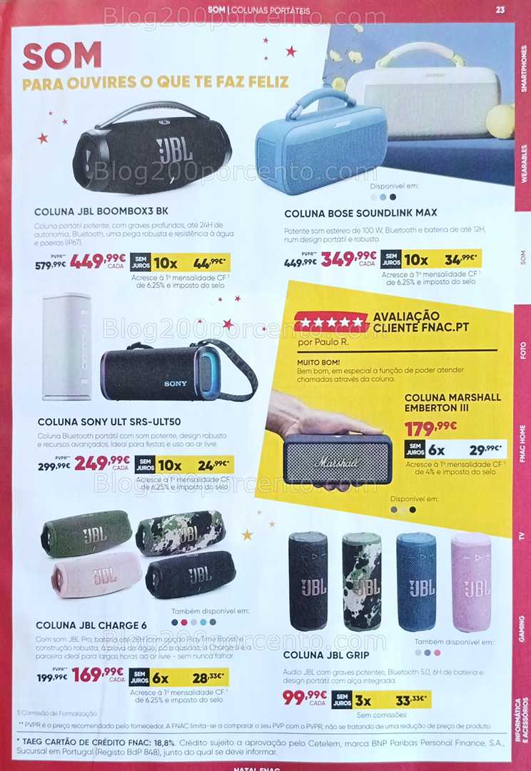 Antevisão Folheto FNAC Natal Tecnologia e Gaming Promoções até 31 dezembro