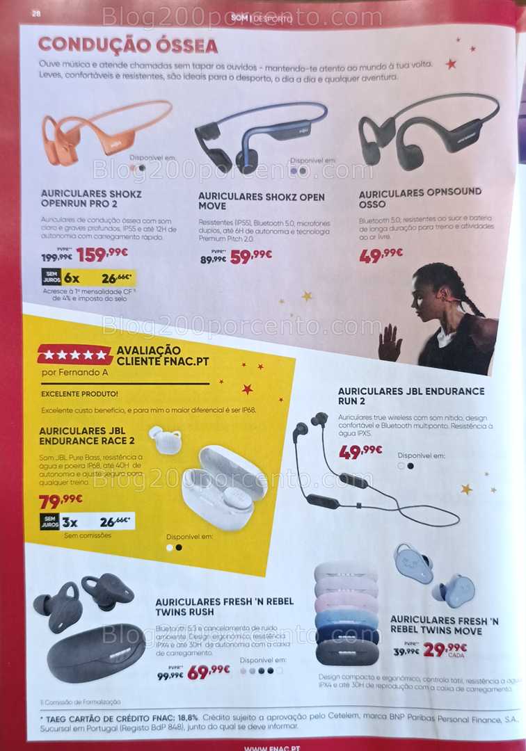 Antevisão Folheto FNAC Natal Tecnologia e Gaming Promoções até 31 dezembro