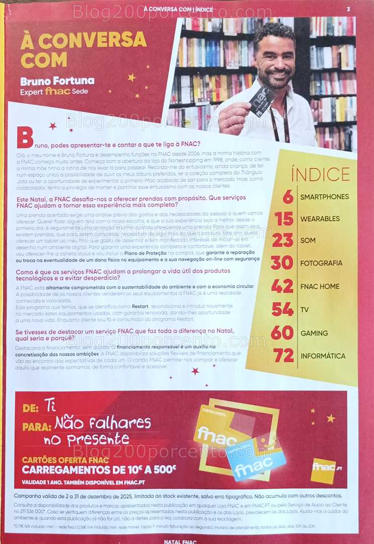 Antevisão Folheto FNAC Natal Tecnologia e Gaming Promoções até 31 dezembro