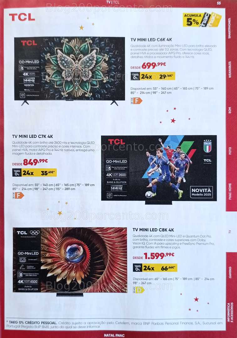 Antevisão Folheto FNAC Natal Tecnologia e Gaming Promoções até 31 dezembro
