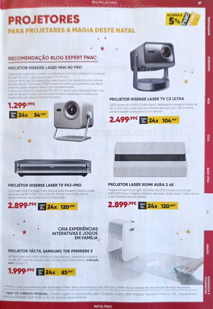 Antevisão Folheto FNAC Natal Tecnologia e Gaming Promoções até 31 dezembro