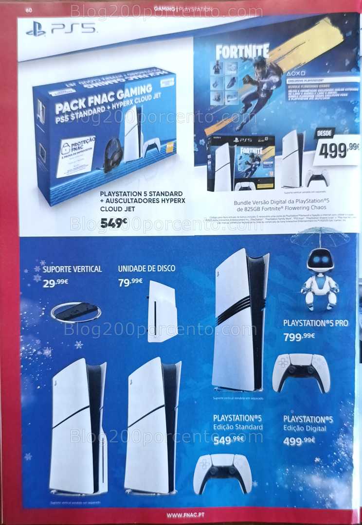 Antevisão Folheto FNAC Natal Tecnologia e Gaming Promoções até 31 dezembro