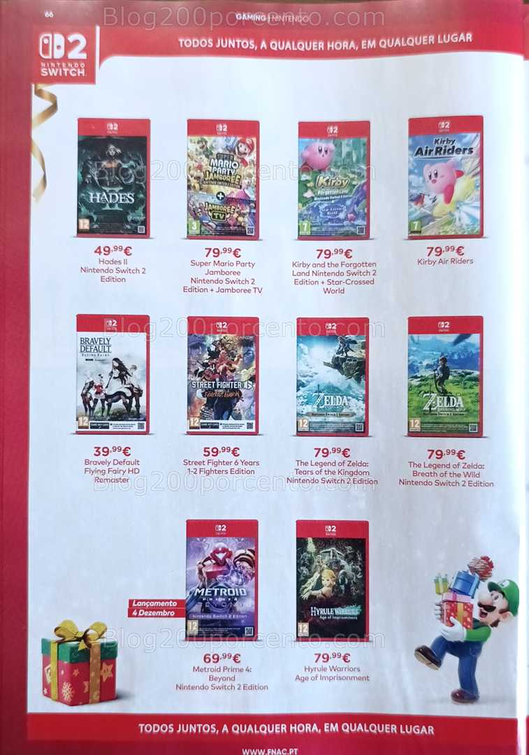 Antevisão Folheto FNAC Natal Tecnologia e Gaming Promoções até 31 dezembro