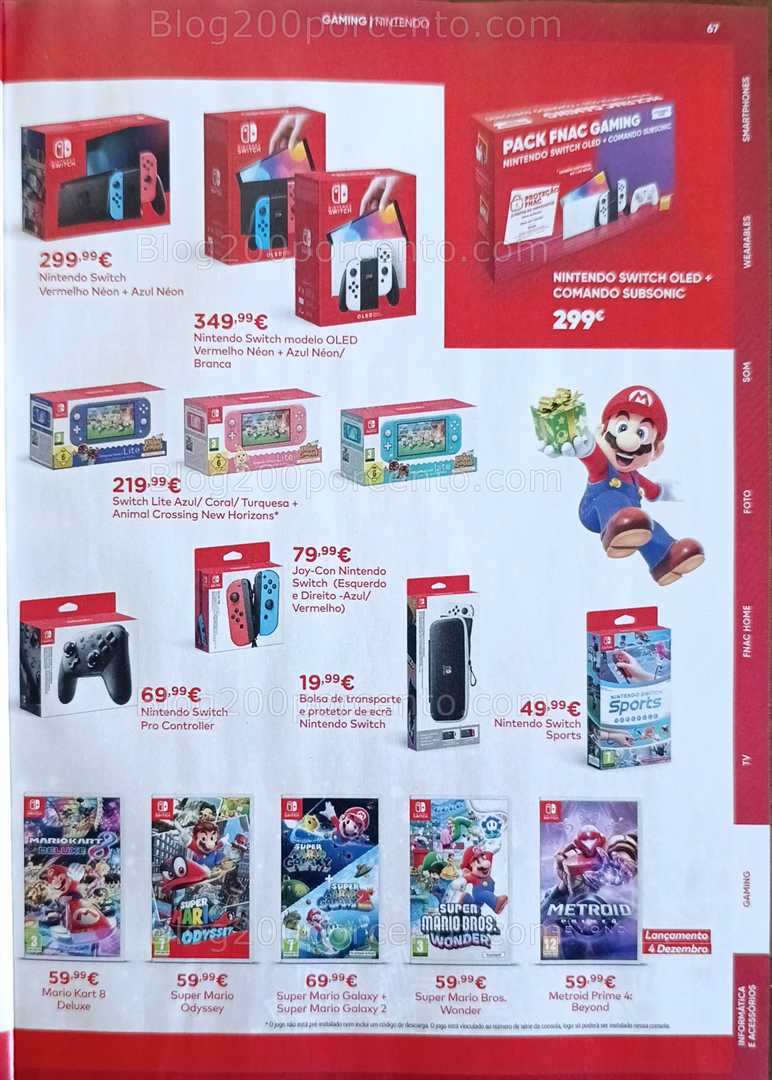 Antevisão Folheto FNAC Natal Tecnologia e Gaming Promoções até 31 dezembro
