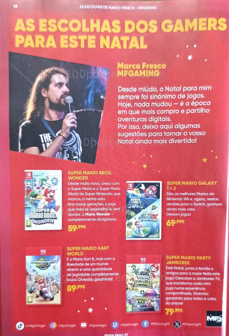 Antevisão Folheto FNAC Natal Tecnologia e Gaming Promoções até 31 dezembro