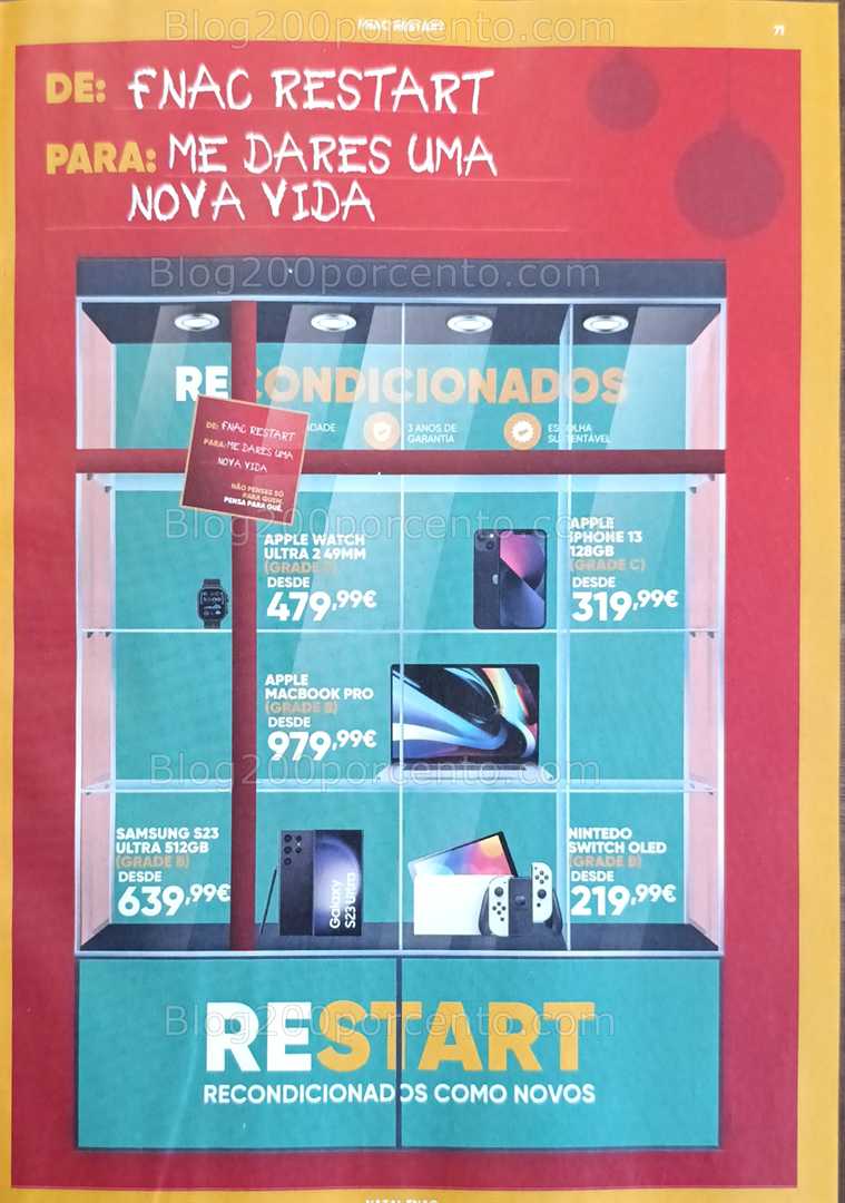 Antevisão Folheto FNAC Natal Tecnologia e Gaming Promoções até 31 dezembro