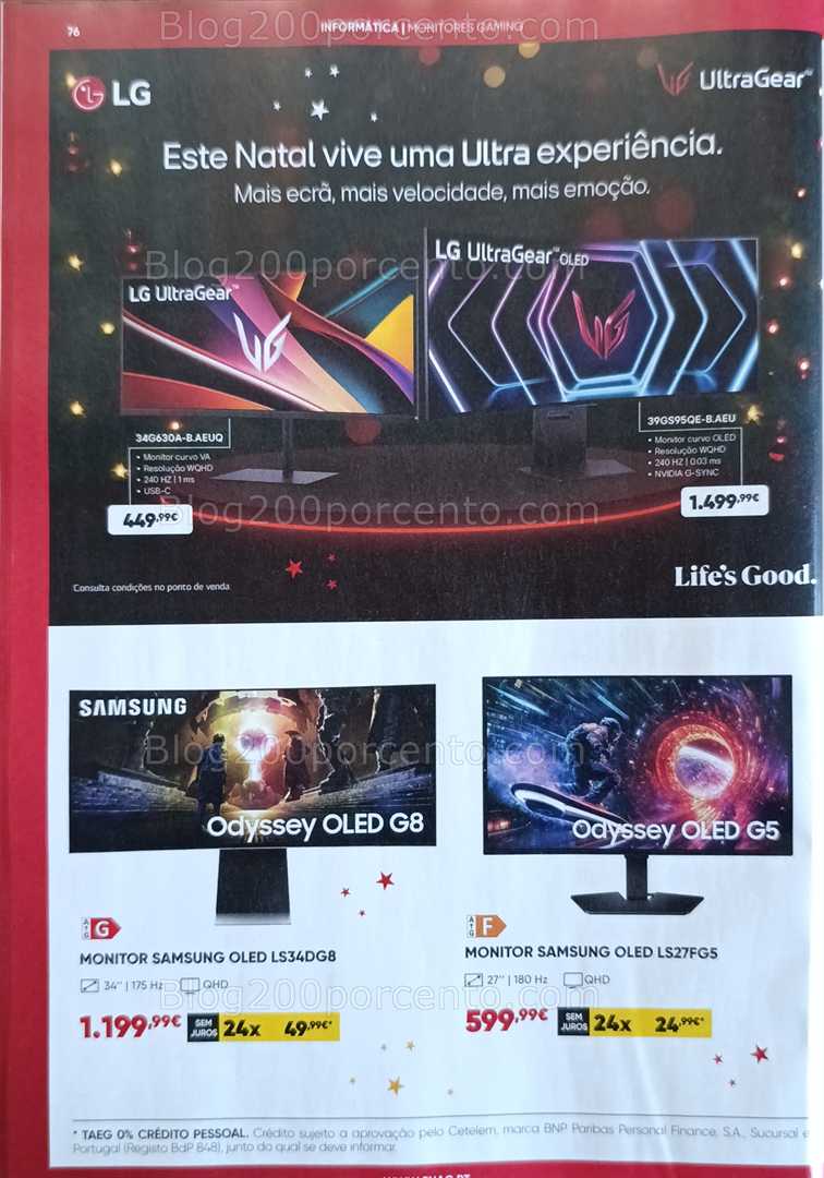 Antevisão Folheto FNAC Natal Tecnologia e Gaming Promoções até 31 dezembro