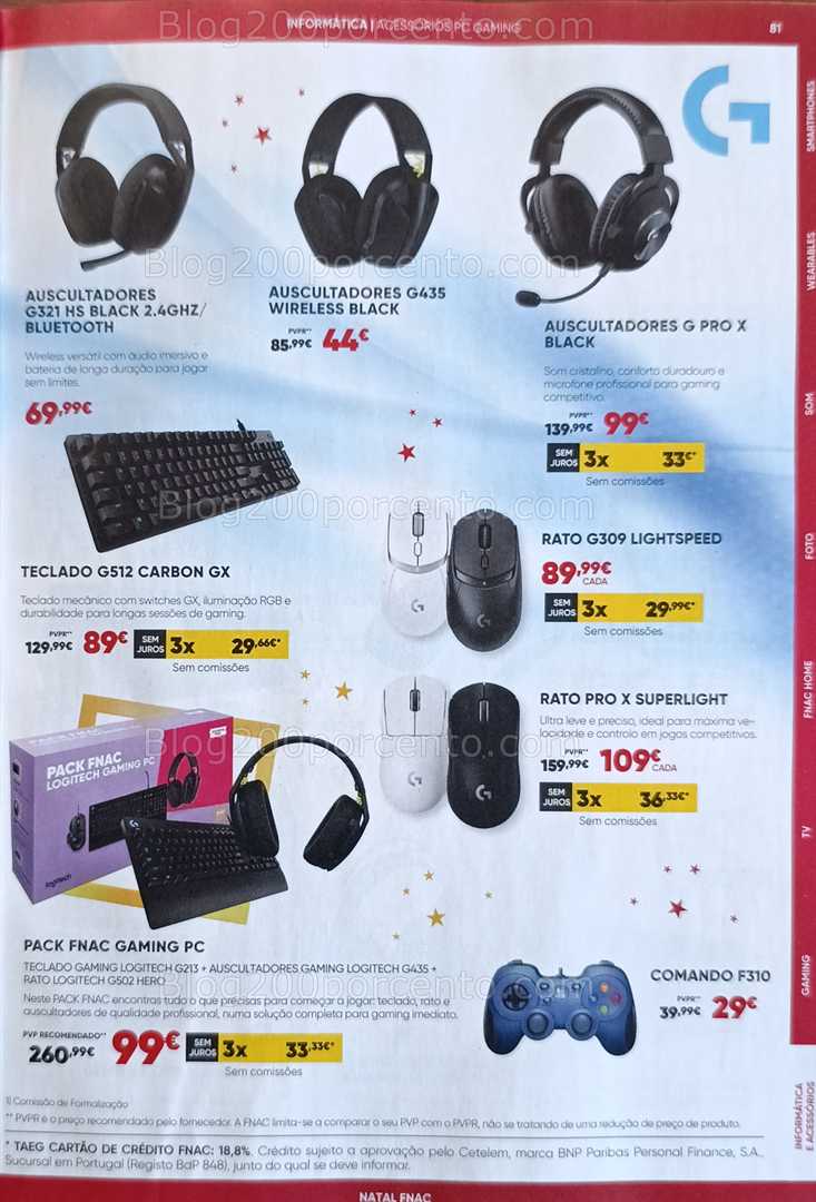 Antevisão Folheto FNAC Natal Tecnologia e Gaming Promoções até 31 dezembro