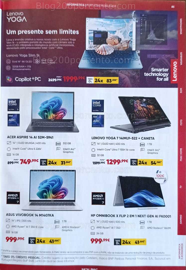 Antevisão Folheto FNAC Natal Tecnologia e Gaming Promoções até 31 dezembro