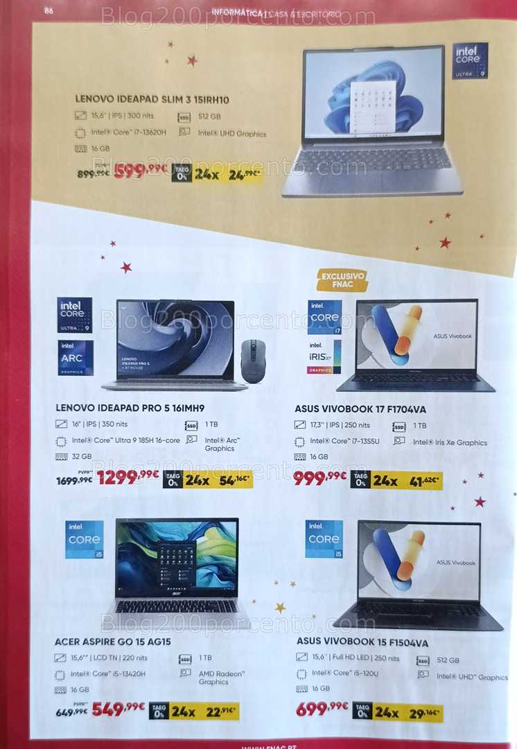 Antevisão Folheto FNAC Natal Tecnologia e Gaming Promoções até 31 dezembro
