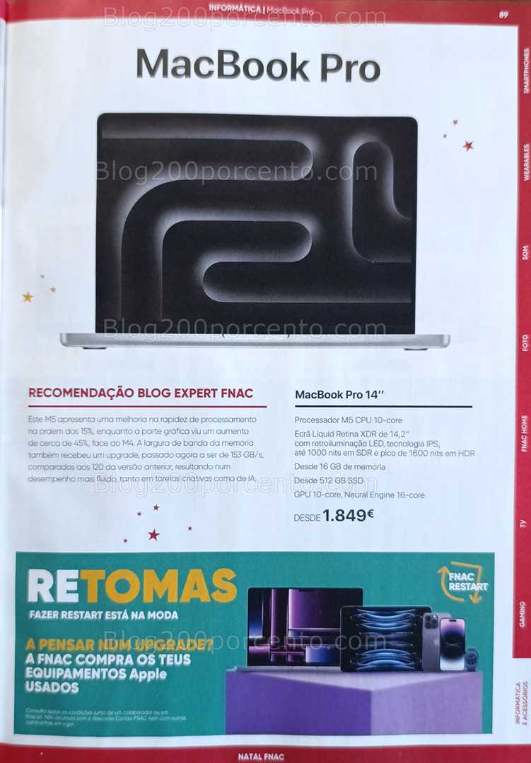 Antevisão Folheto FNAC Natal Tecnologia e Gaming Promoções até 31 dezembro