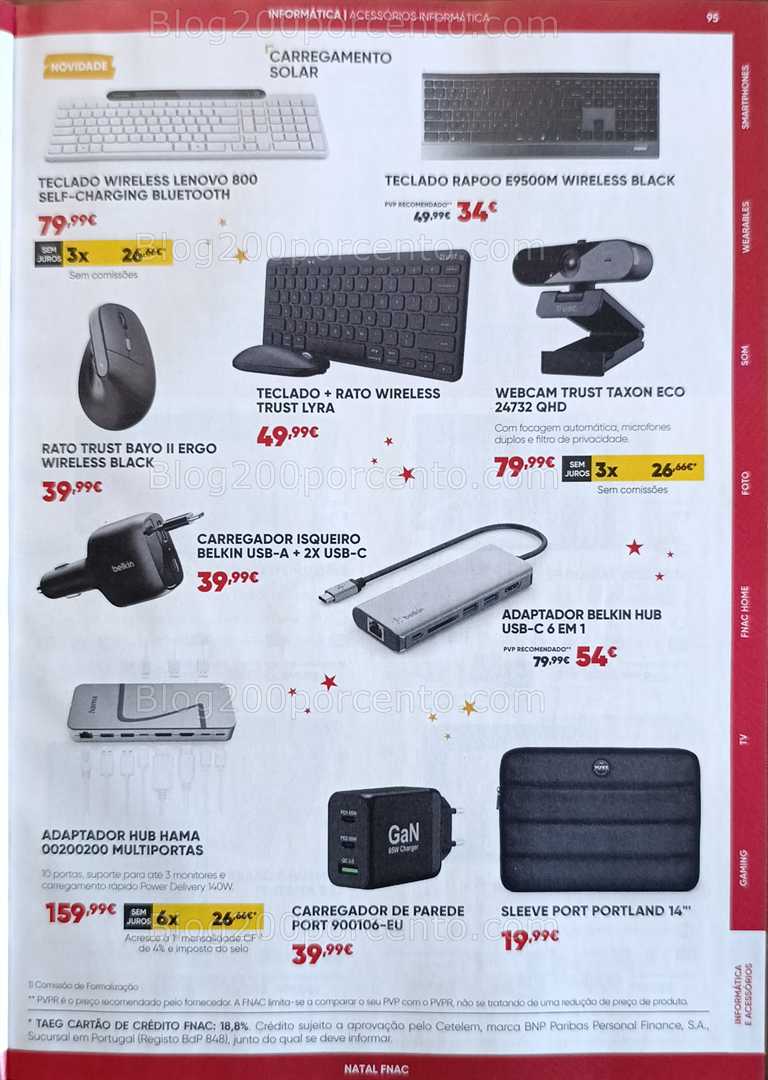 Antevisão Folheto FNAC Natal Tecnologia e Gaming Promoções até 31 dezembro