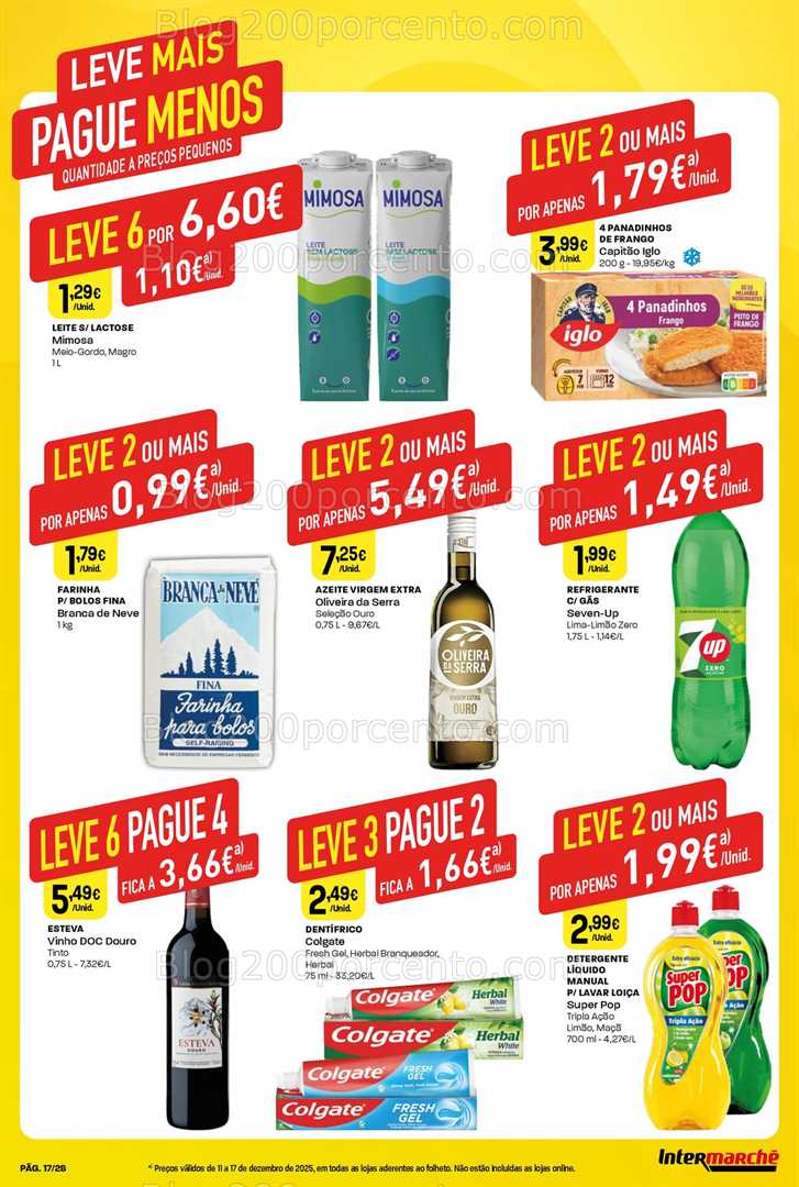 Antevisão Folheto INTERMARCHÉ Contact Promoções de 11 a 17 dezembro