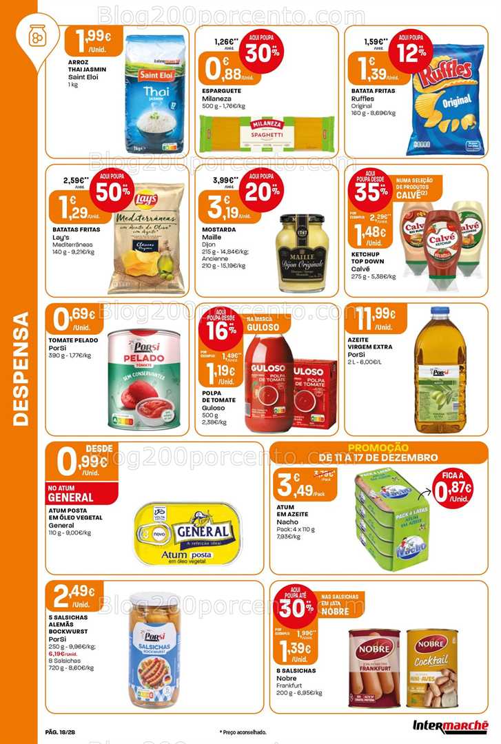Antevisão Folheto INTERMARCHÉ Contact Promoções de 11 a 17 dezembro