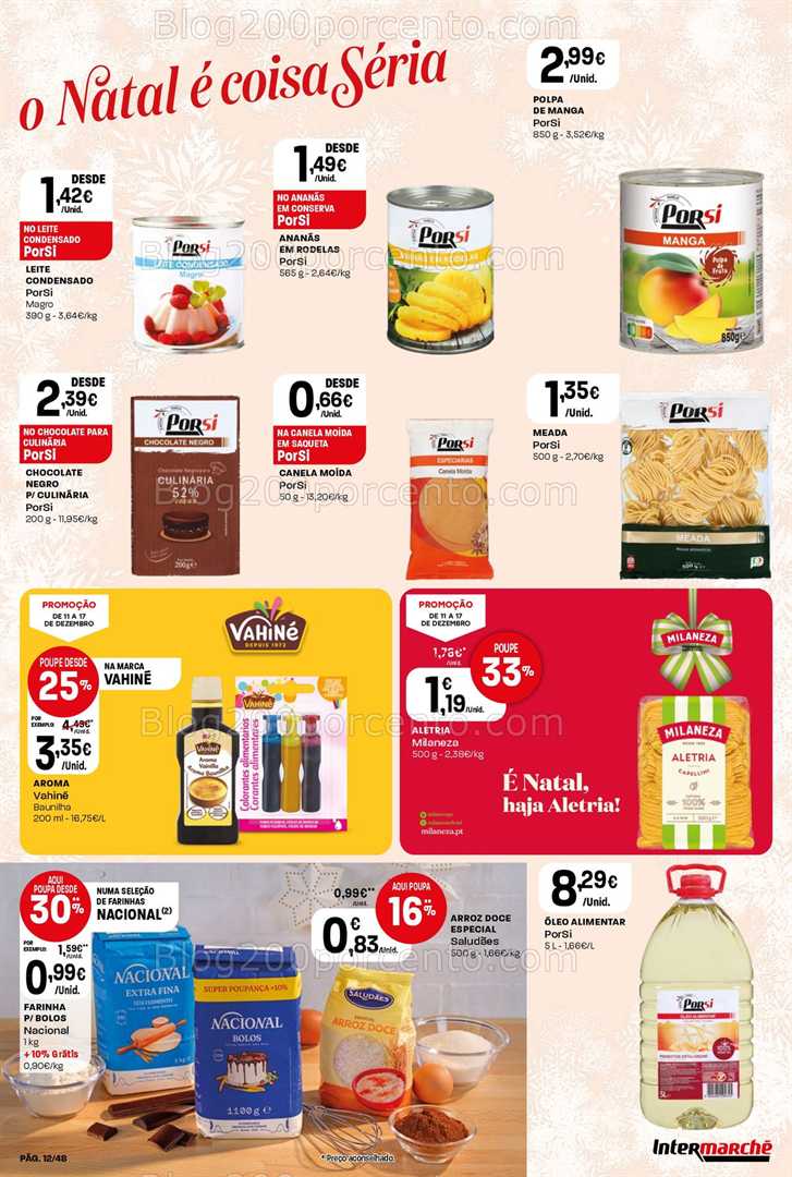 Antevisão Folheto INTERMARCHÉ Promoções de 11 a 17 dezembro