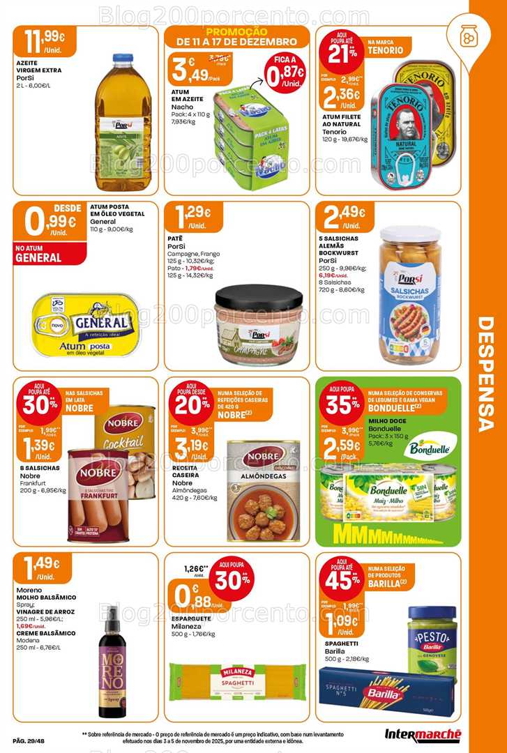 Antevisão Folheto INTERMARCHÉ Promoções de 11 a 17 dezembro