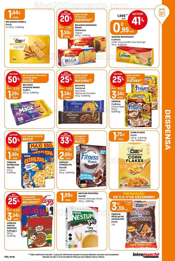 Antevisão Folheto INTERMARCHÉ Promoções de 11 a 17 dezembro