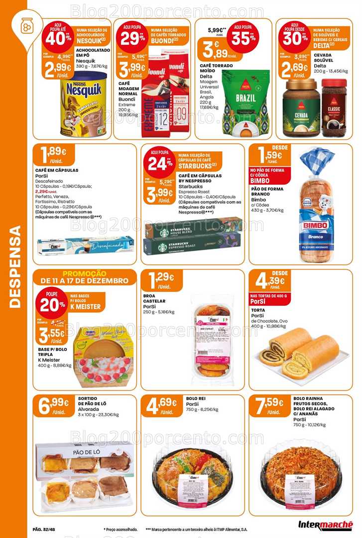 Antevisão Folheto INTERMARCHÉ Promoções de 11 a 17 dezembro
