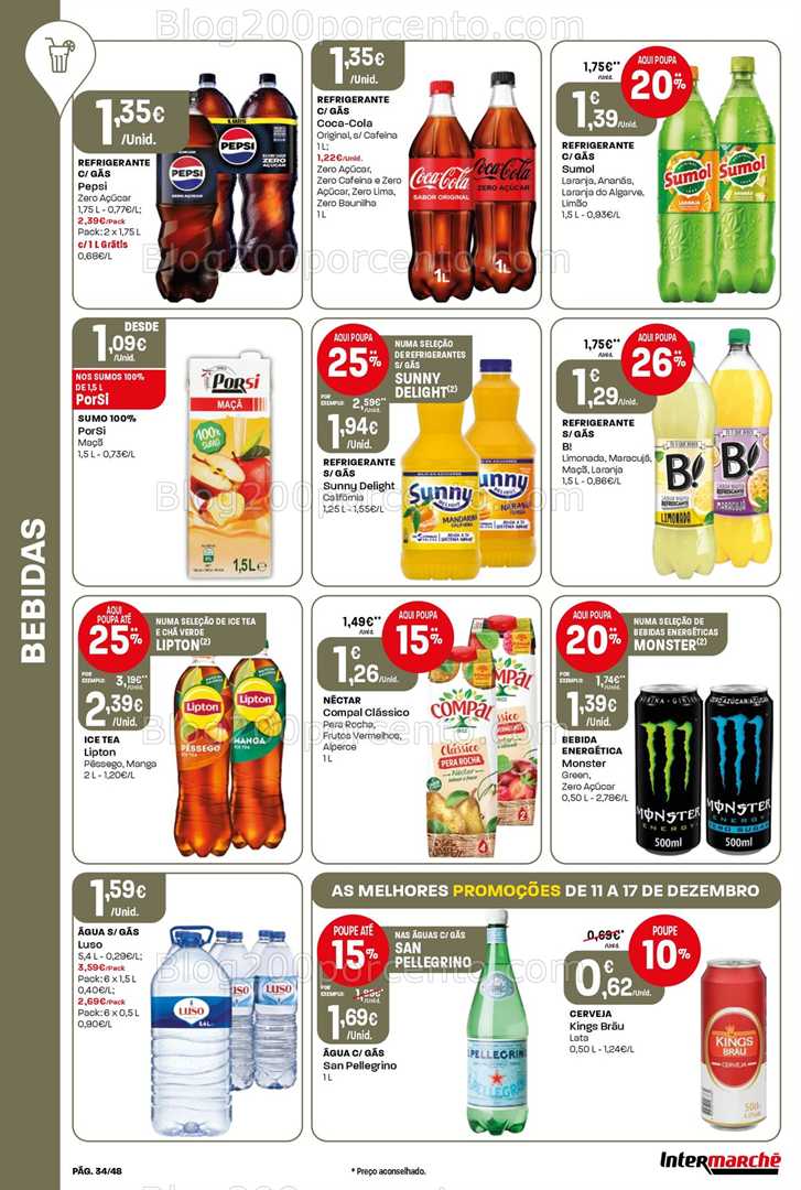 Antevisão Folheto INTERMARCHÉ Promoções de 11 a 17 dezembro