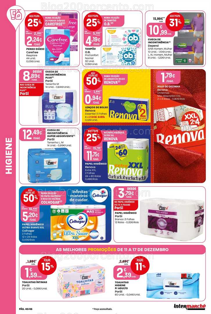 Antevisão Folheto INTERMARCHÉ Promoções de 11 a 17 dezembro