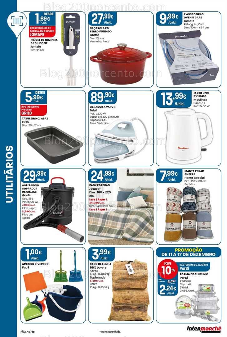 Antevisão Folheto INTERMARCHÉ Bazar Promoções de 11 a 17 dezembro