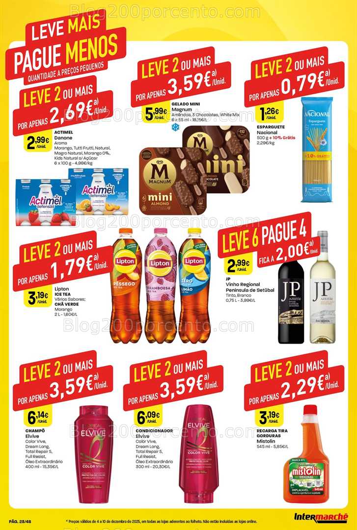 Antevisão Folheto INTERMARCHÉ Super Promoções de 4 a 10 dezembro