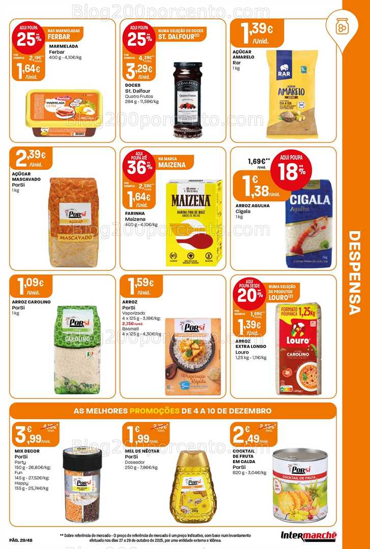 Antevisão Folheto INTERMARCHÉ Super Promoções de 4 a 10 dezembro