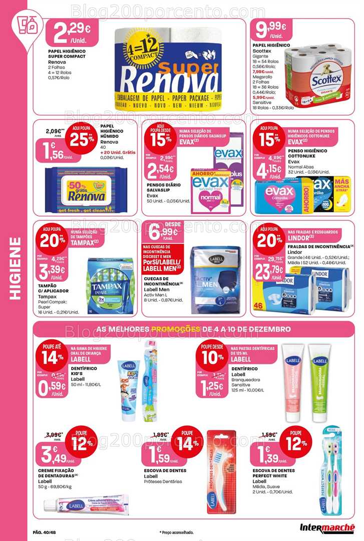 Antevisão Folheto INTERMARCHÉ Super Promoções de 4 a 10 dezembro