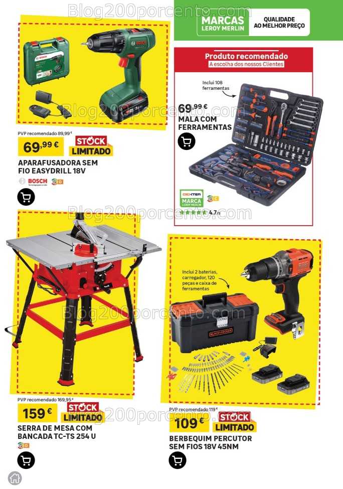 Antevisão Folheto LEROY MERLIN Promoções de 11 dezembro a 13 janeiro