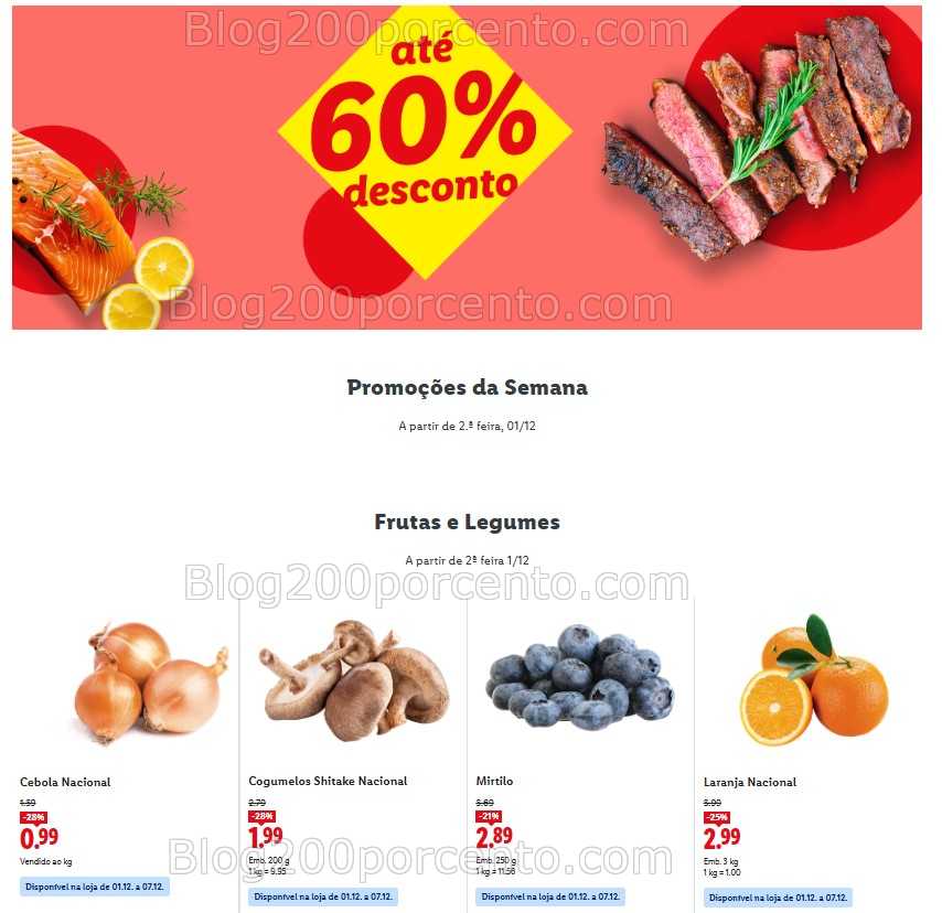 Antevisão Folheto LIDL Promoções de 1 a 7 dezembro