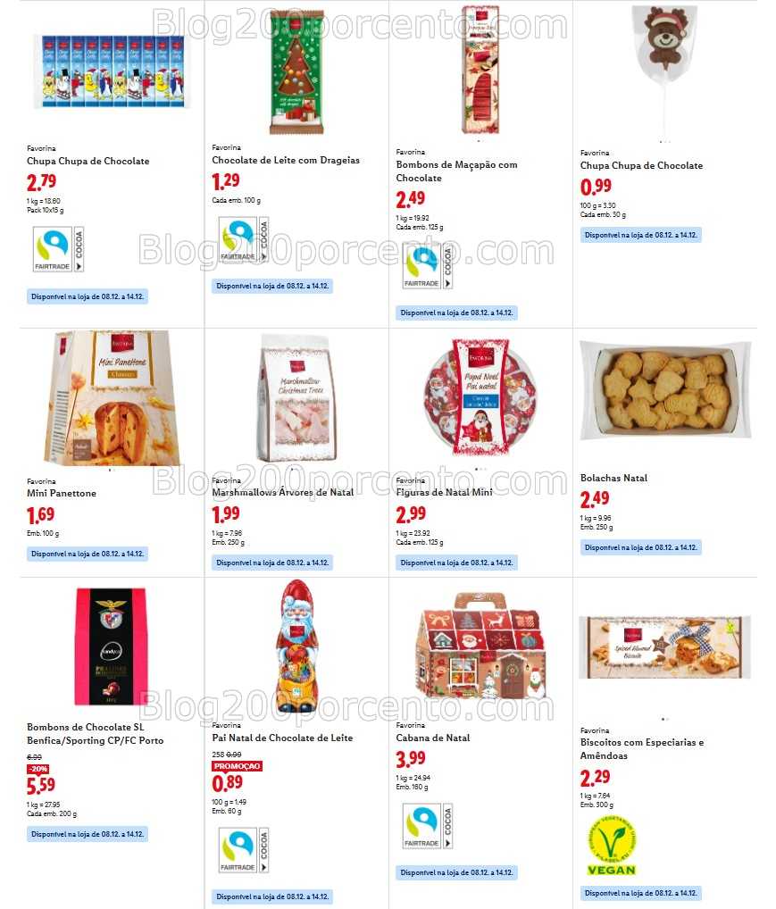 Antevisão Folheto LIDL Promoções de 8 a 14 dezembro
