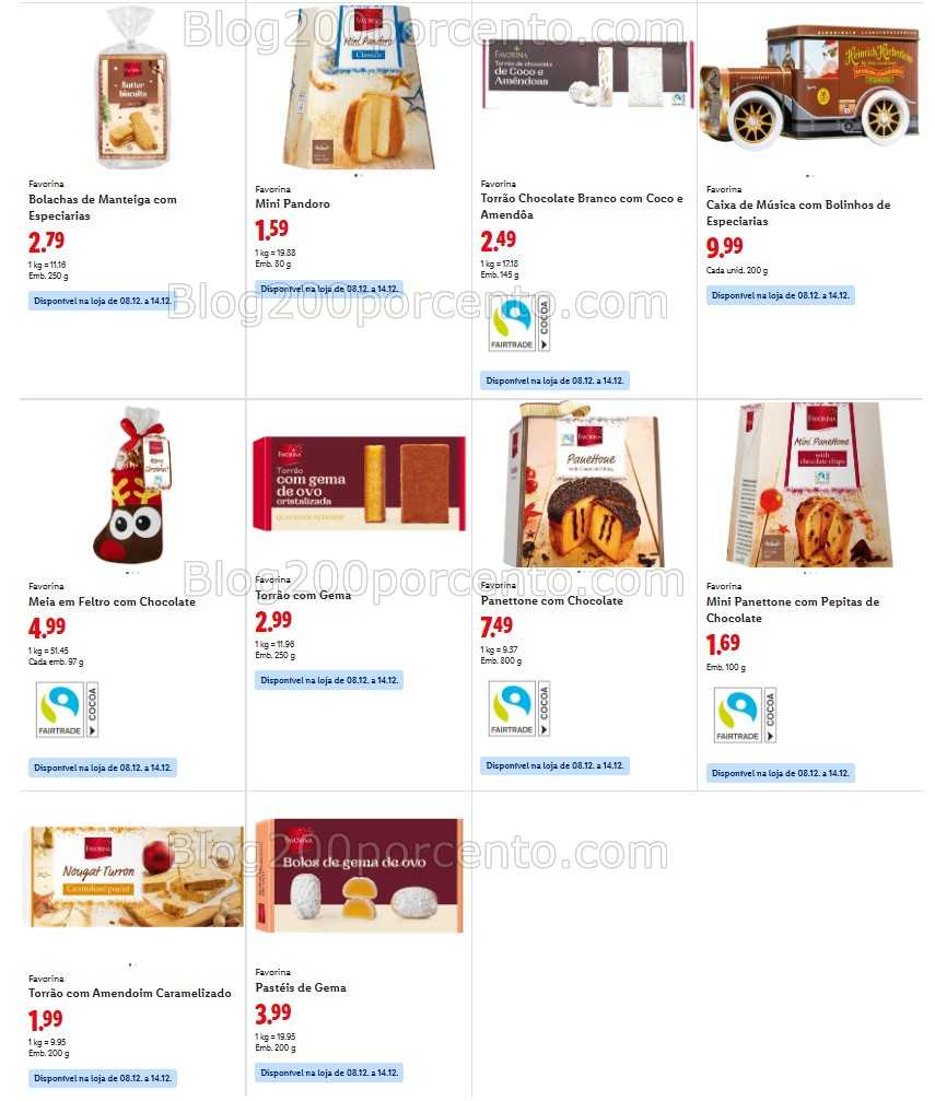Antevisão Folheto LIDL Promoções de 8 a 14 dezembro