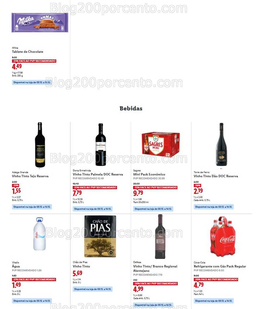 Antevisão Folheto LIDL Promoções de 8 a 14 dezembro