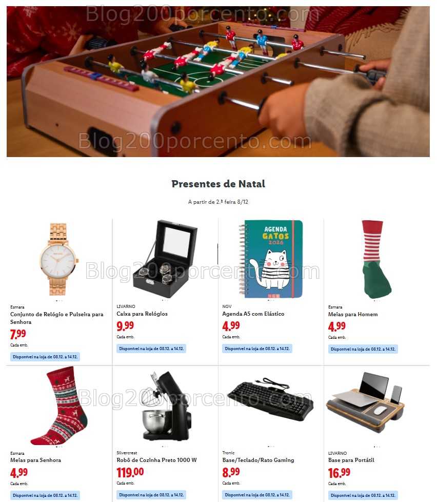 Antevisão Folheto LIDL Bazar Promoções de 8 a 18 dezembro
