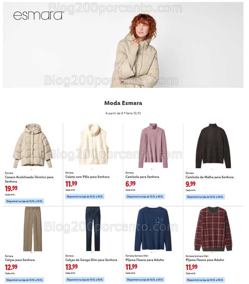 Antevisão Folheto LIDL Bazar Promoções de 8 a 18 dezembro