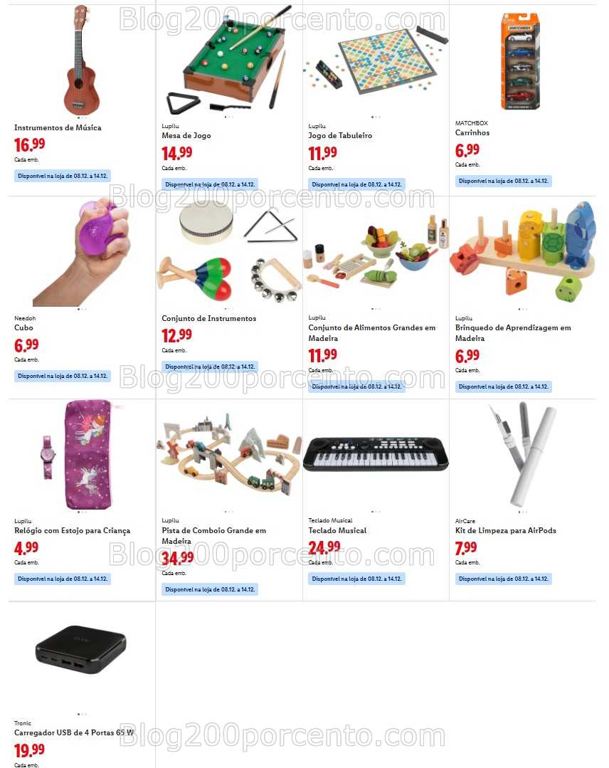 Antevisão Folheto LIDL Bazar Promoções de 8 a 18 dezembro