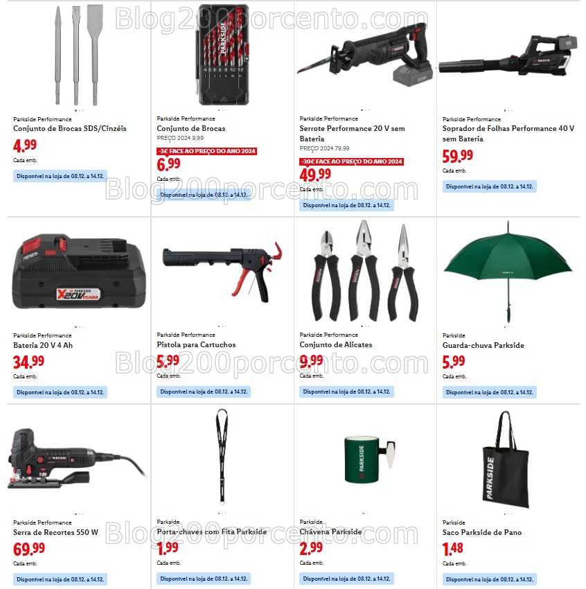 Antevisão Folheto LIDL Bazar Promoções de 8 a 18 dezembro