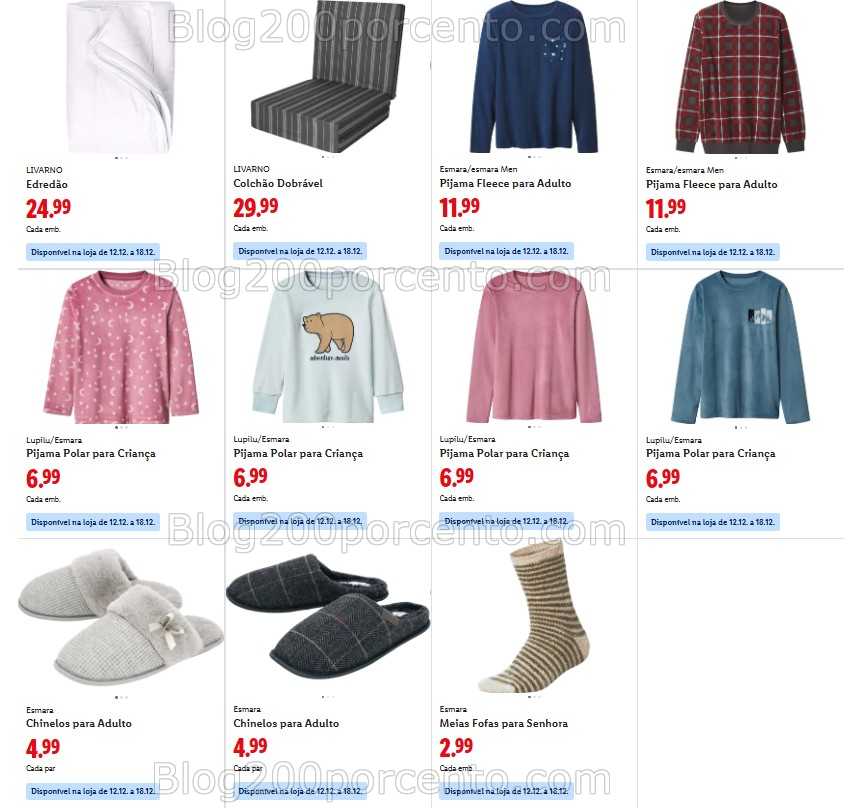 Antevisão Folheto LIDL Bazar Promoções de 8 a 18 dezembro