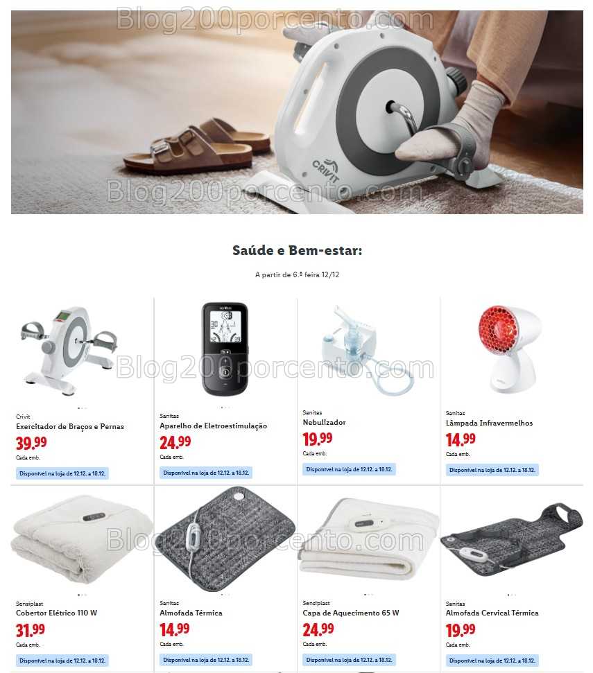 Antevisão Folheto LIDL Bazar Promoções de 8 a 18 dezembro