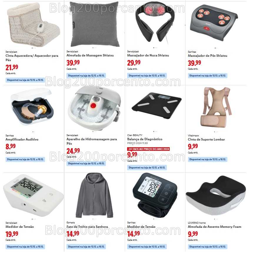 Antevisão Folheto LIDL Bazar Promoções de 8 a 18 dezembro