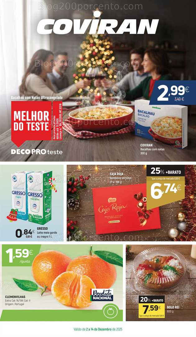 Antevisão Folheto COVIRAN Promoções de 2 a 14 dezembro