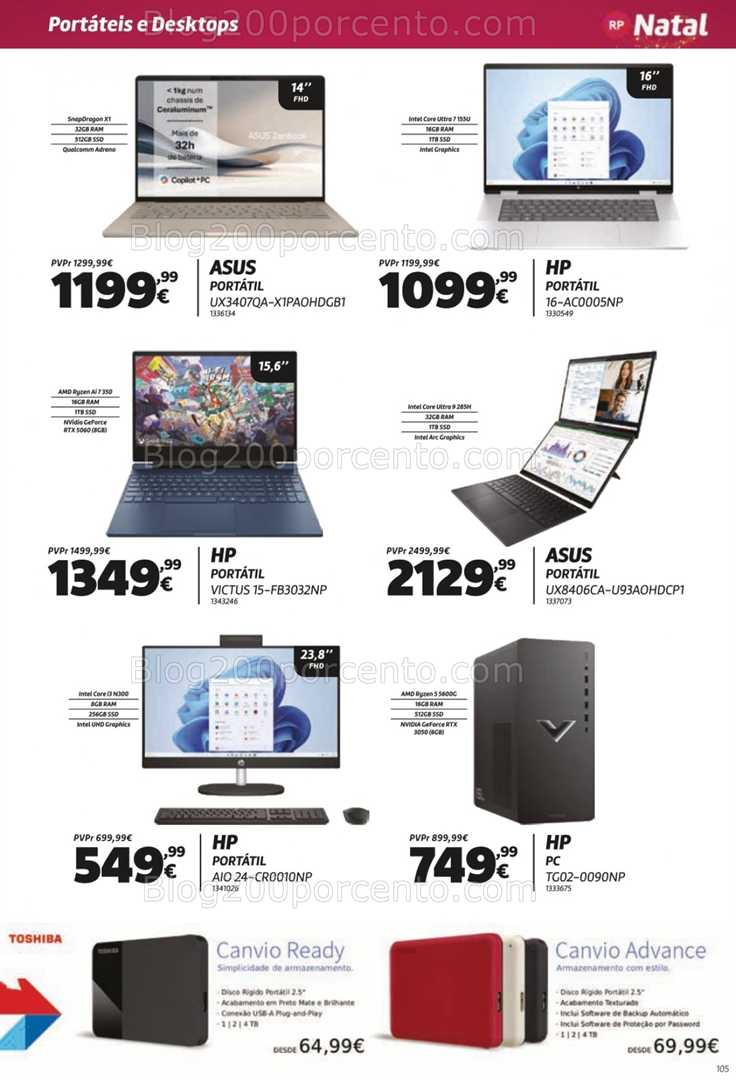 Antevisão Folheto RADIO POPULAR Especial Natal Promoções de 5 a 25 dezembro