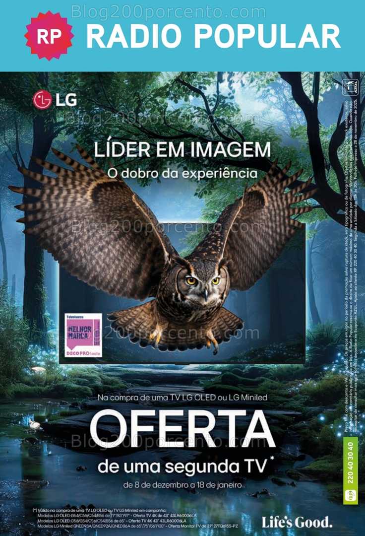 Antevisão Folheto RADIO POPULAR Especial Natal Promoções de 5 a 25 dezembro
