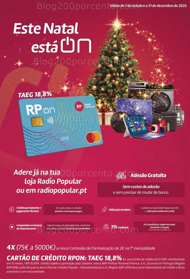 Antevisão Folheto RADIO POPULAR Especial Natal Promoções de 5 a 25 dezembro