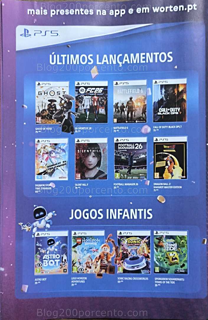 Antevisão Folheto WORTEN Natal Entretenimento Promoções de 2 a 25 dezembro